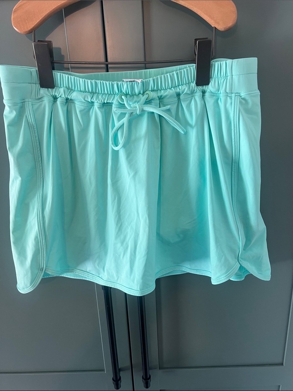 LL Bean Swim Skort Aqua Sz M